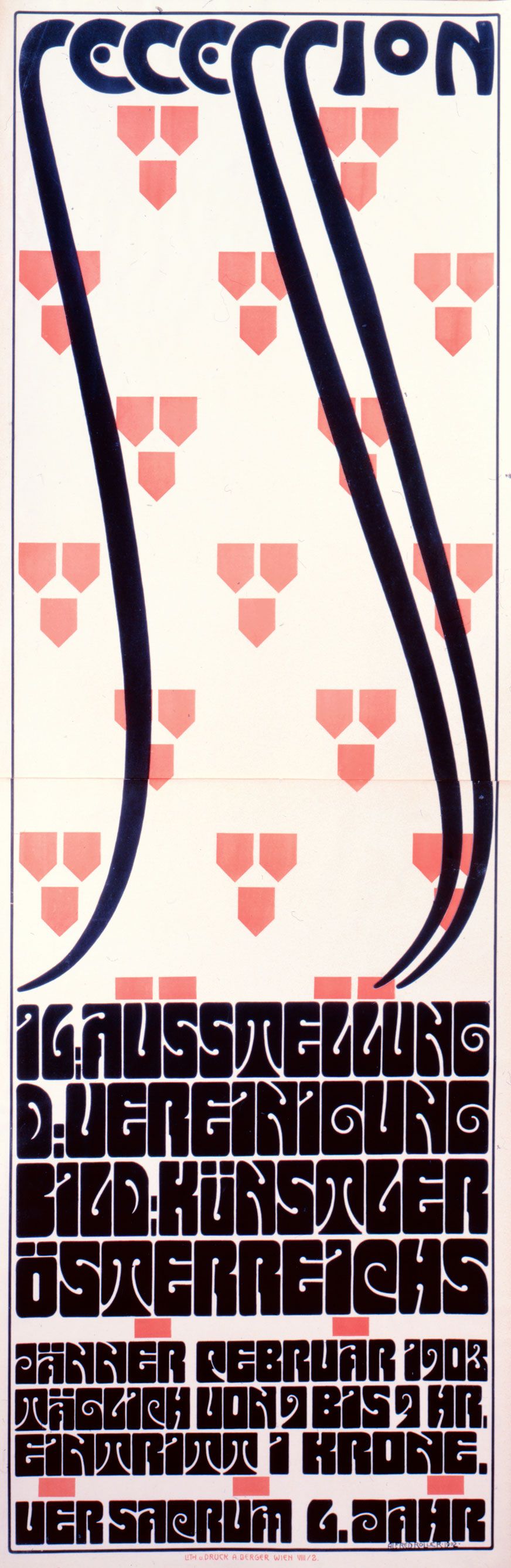 Alfred Roller (1864-1935) Poster for the Sixteenth Vienna Secession exhibition, 1903 Printer: Albert Berger, Vienna Colored lithograph Private Collection
