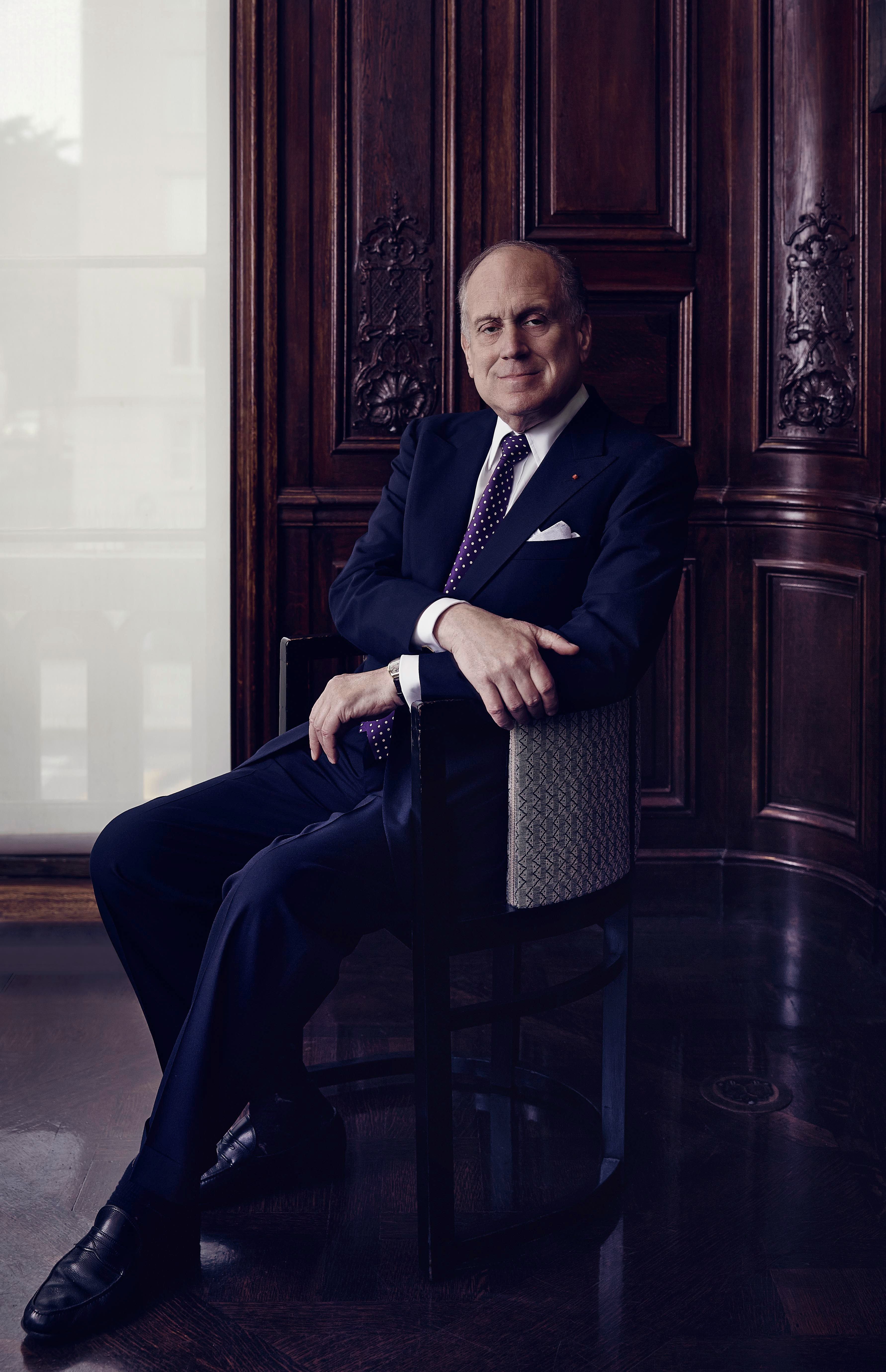 Ronald Lauder with Gustav Klimt’s “Adele Bloch-Bauer I" (1907) Photograph by Steve Pyke