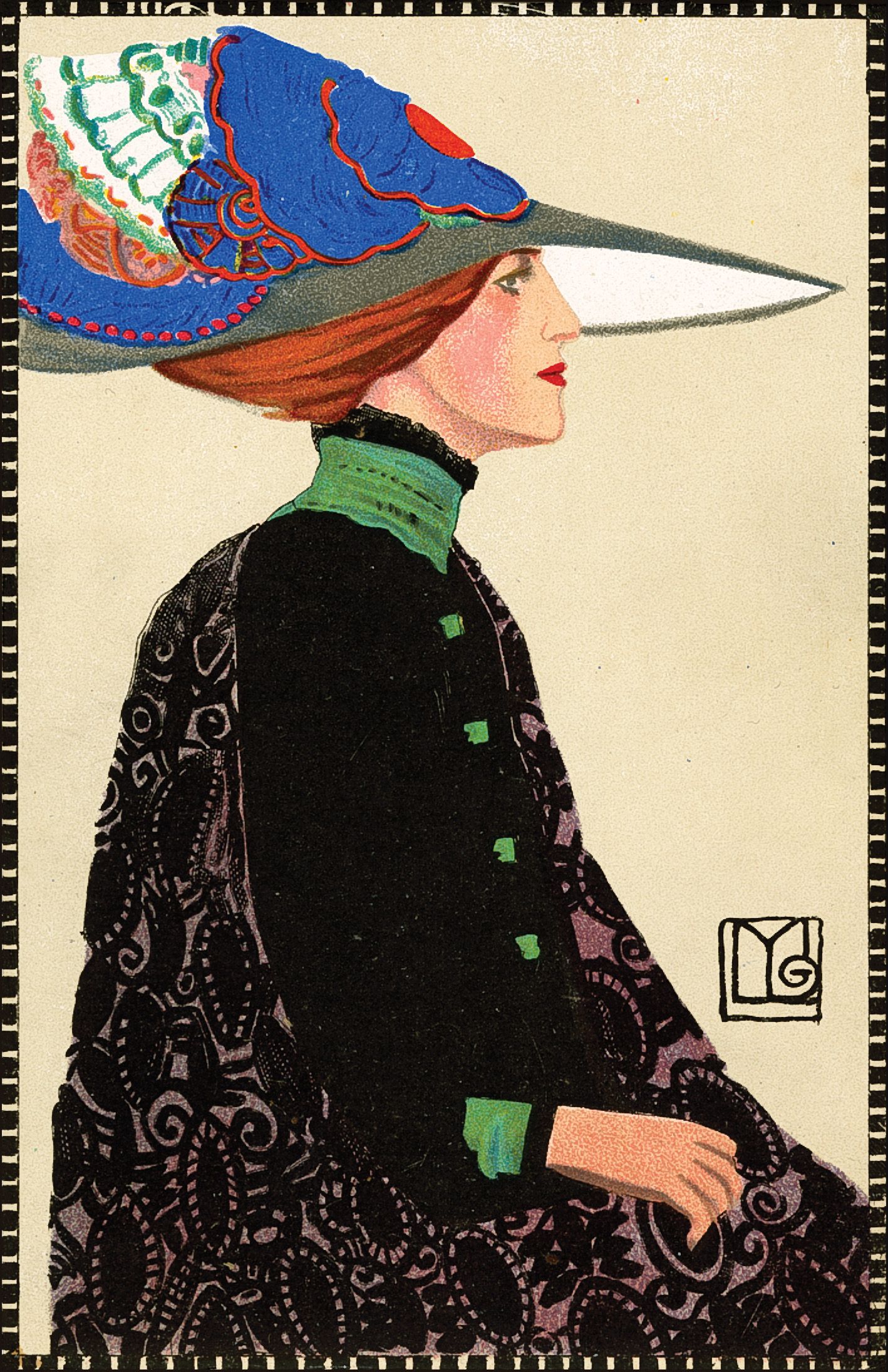 Maria Likarz (1893-1971) Wiener Werkstätte Postcard 557, 1911