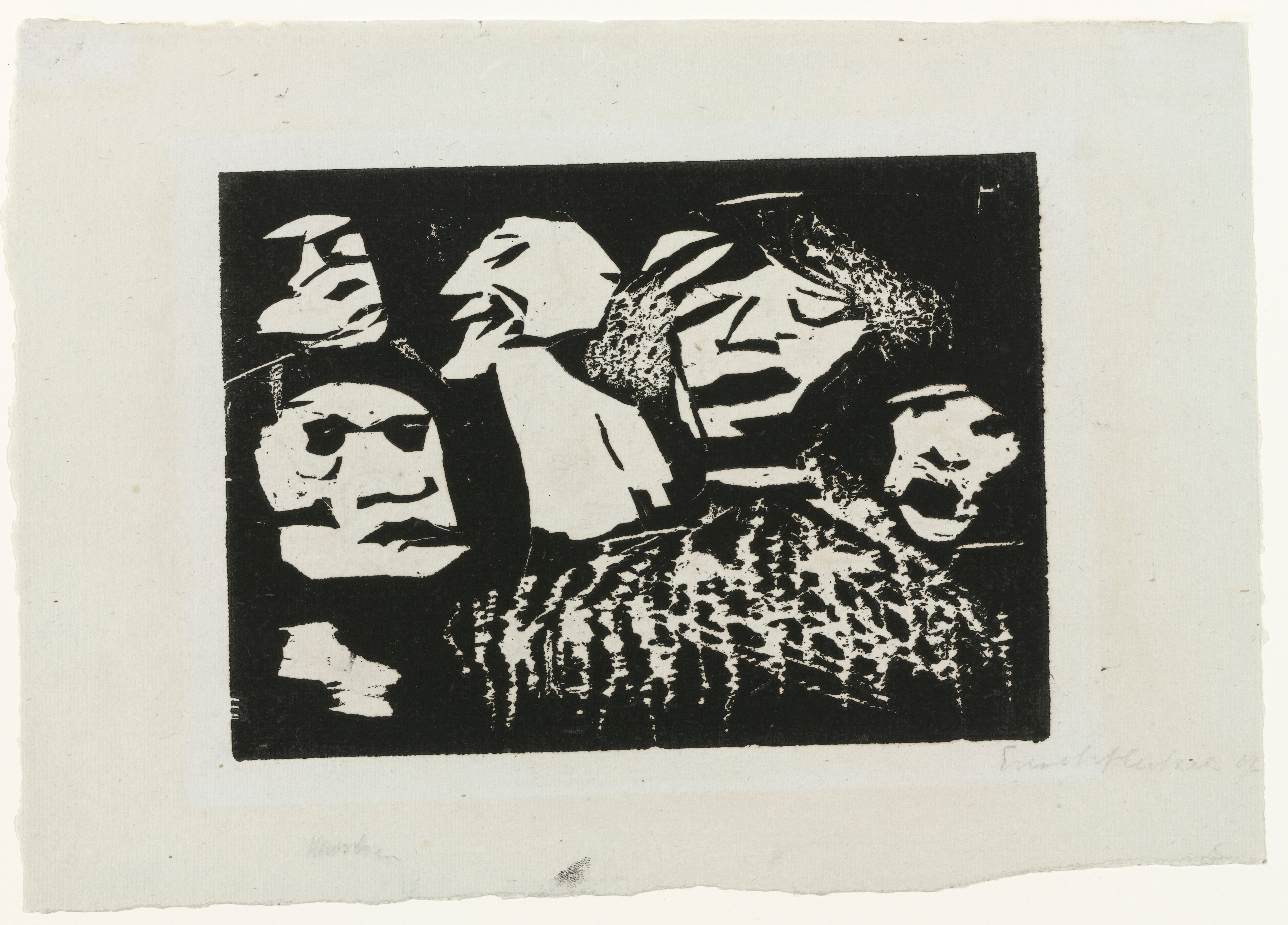 Erich Heckel (1883-1970) Masks, 1907